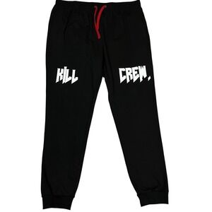 NWT Kill Crew Men's Premium Heavyweight Lux Graphic Black Jogger Sweatpants 4XL